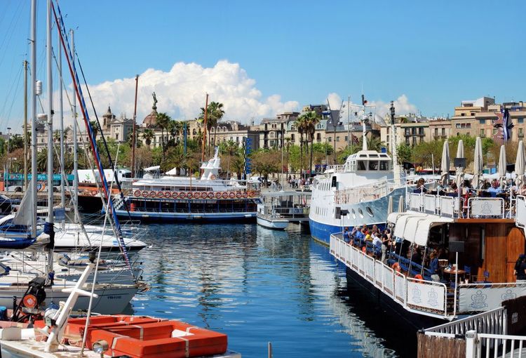Port Vell à Barcelone