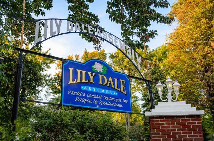 Porte d'accueil Lily Dale