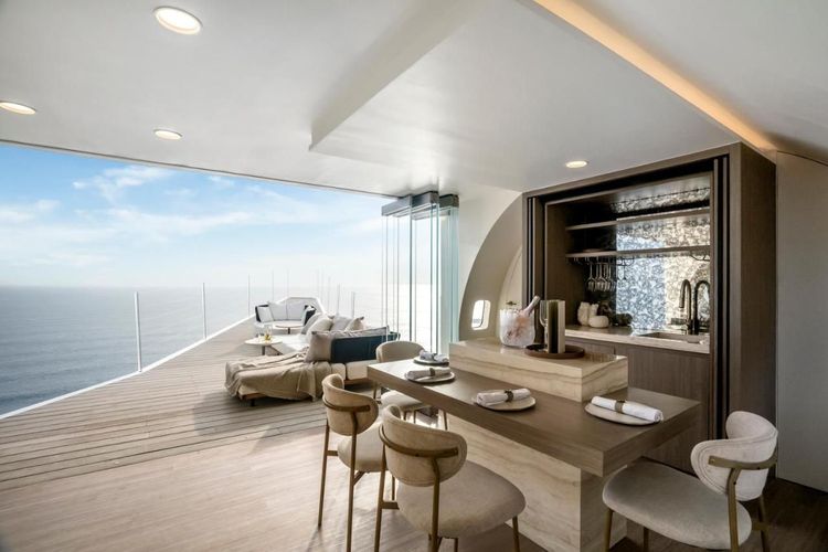 Private Jet Villa, intérieur