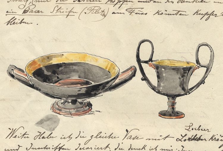 Projet de trophées pour la Mésolympiade de 1906