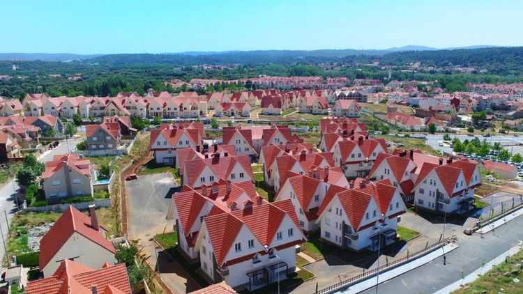 Quartier résidentiel d'Ifrane au Maroc