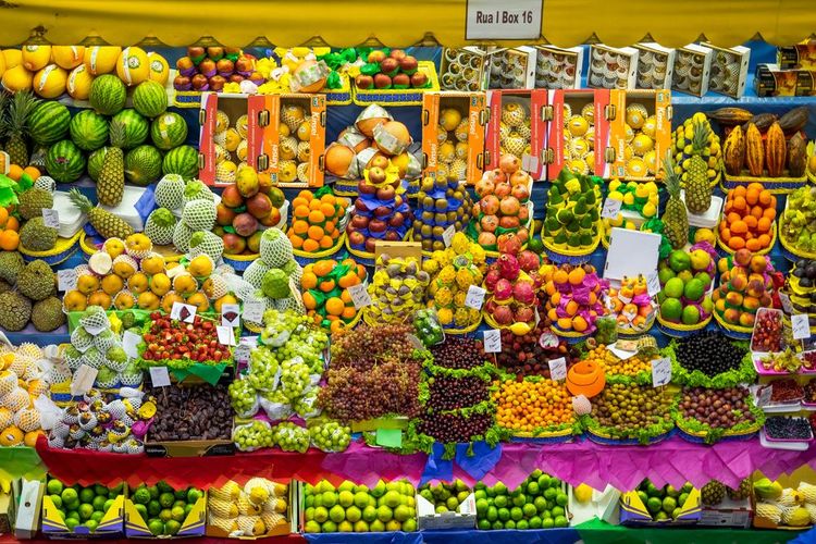 Le marché coloré de Sao Paulo.