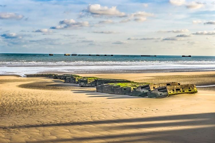 Restes de la seconde guerre mondiale à Arromanches