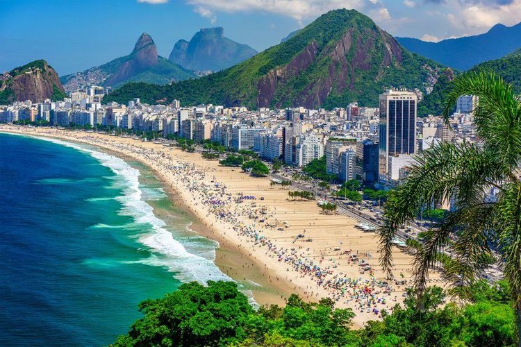Une plage à Rio de Janeiro