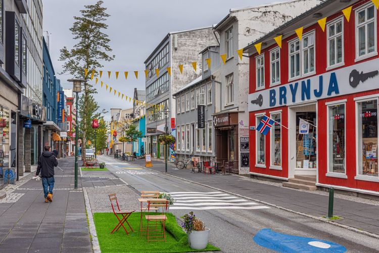 Rue à Reykjavik, Islande