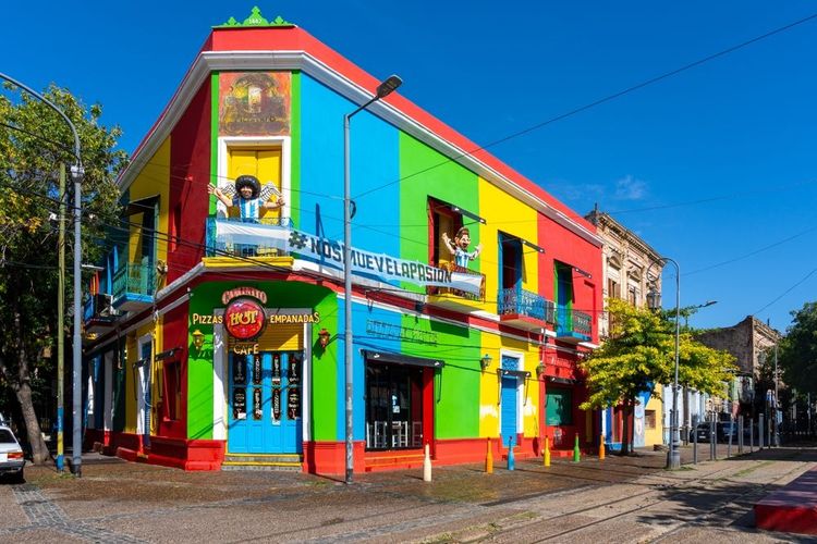 Les rues de Buenos Aires sont souvent très colorées
