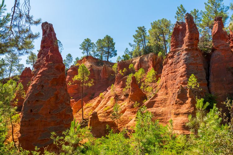 Sentier des ocres, Colorado provençal