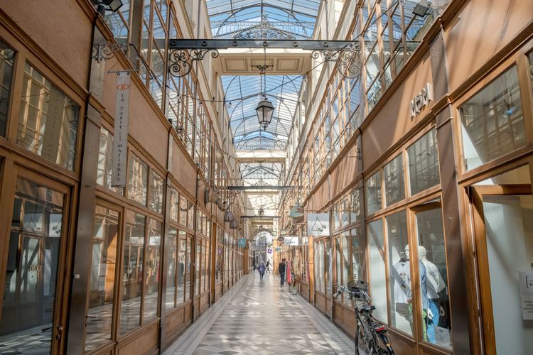 Passage du Grand-Cerf, Quartier de Montorgueil, Paris
