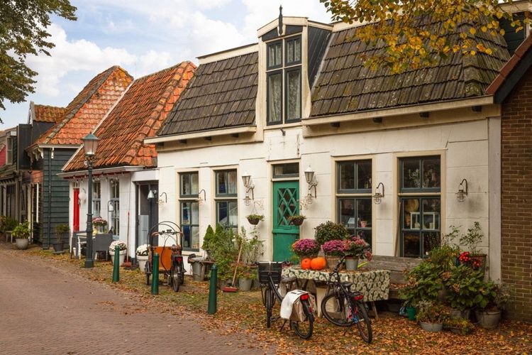 Ruelle du village de Den Burg avec maisons anciennes, Texel, Pays-Bas - © Copyright (c) 2021 - Jan van der Wolf / Shutterstock