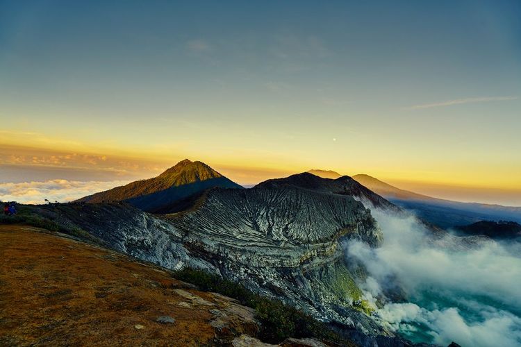 Sommet du cratère du Kawah Ijen