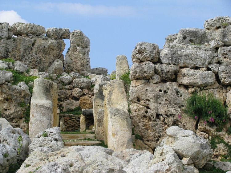 L'entrée des ruines protégées des temples de Ggantija