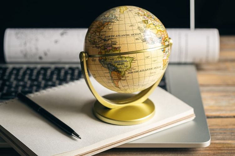 Un globe terrestre