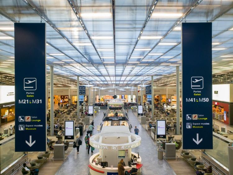 Un terminal de l'aéroport Charles-de-Gaulle, Paris