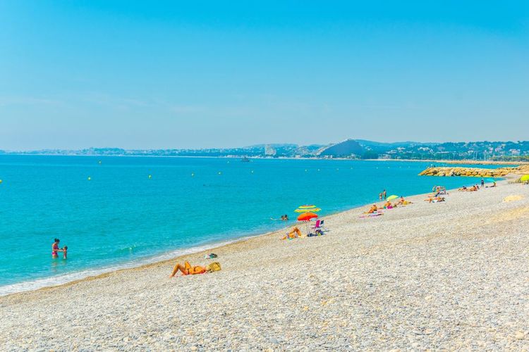 Une des plages de Cagnes-sur-Mer, France