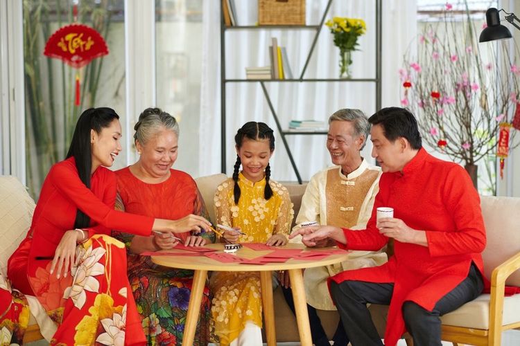 Une famille vietnamienne