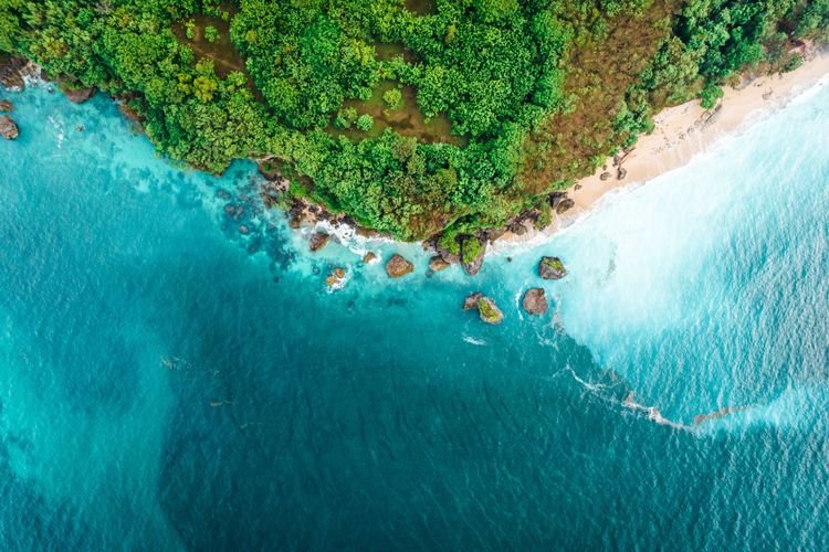 Une plage sur l'île de Nusa Dua