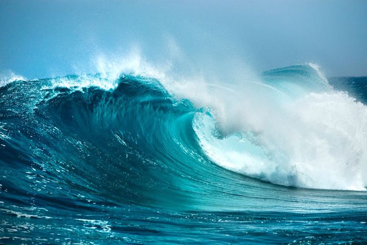 Vagues dans l'océan