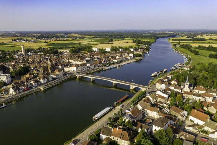 Vue aérienne de Chalon-sur-Saône