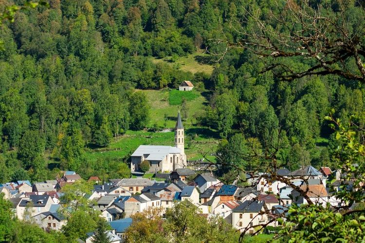 Vue sur Aulus-les-Bains