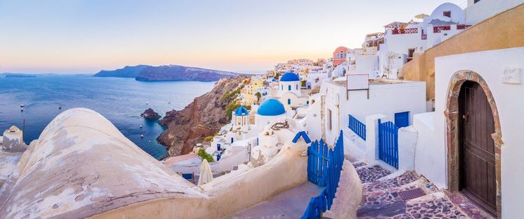 View of the village of Oia