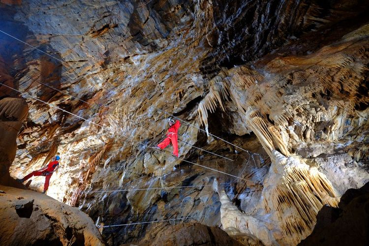 Le parcours dans la grotte © Photographie M.RANDA pour SETSN