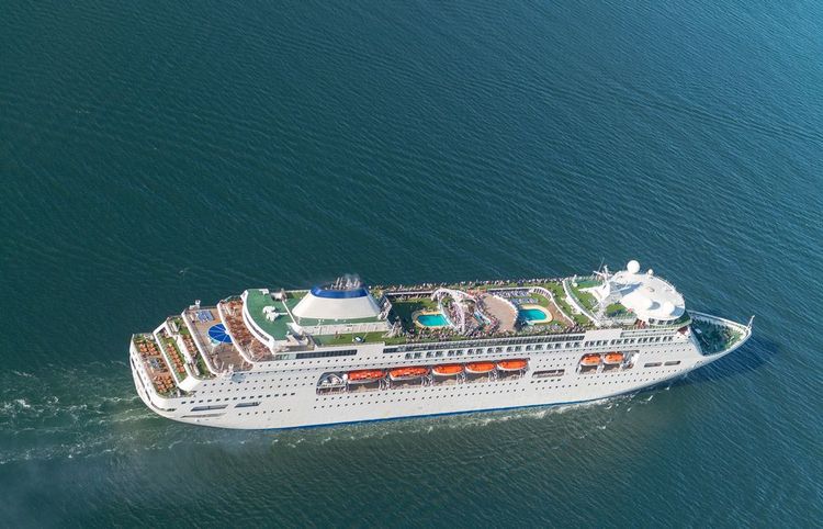 A cruise ship