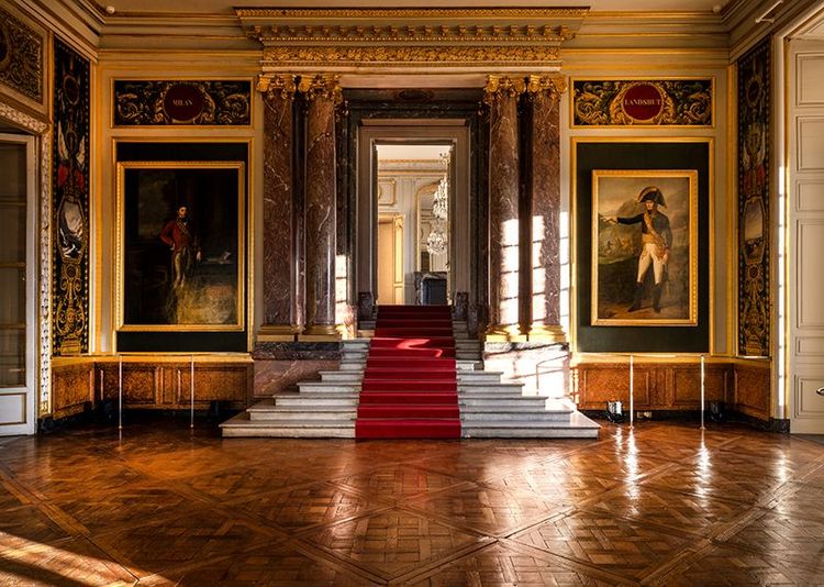 La salle de Marengo et l'entrée de l'appartement du président du Congrès