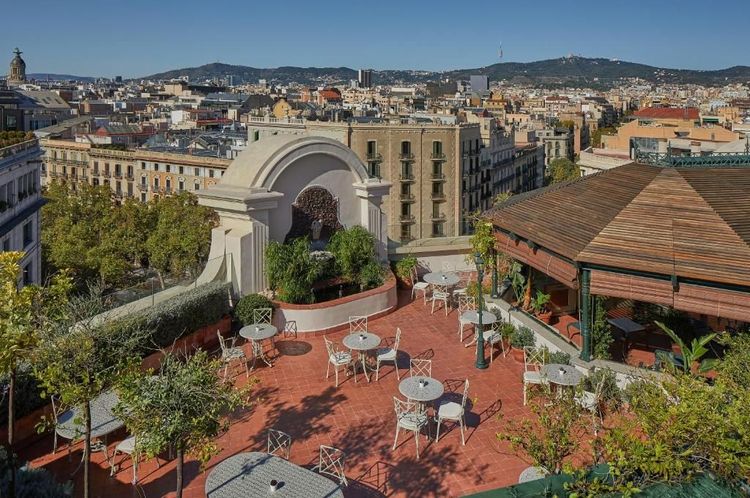 The rooftop of El Palace Barcelona