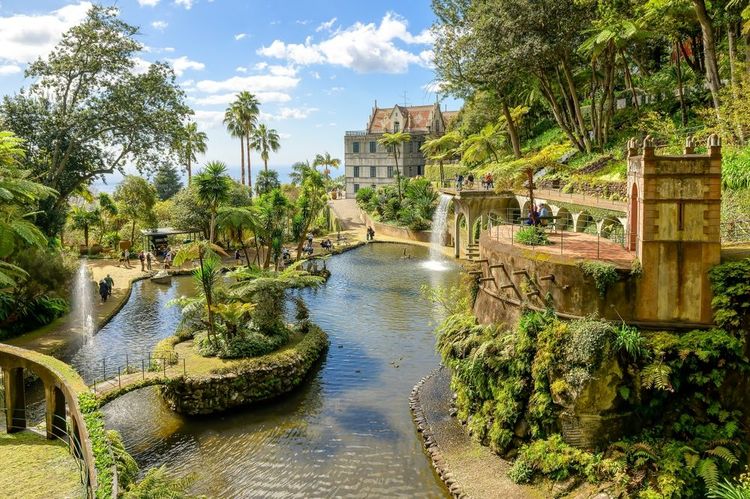 jardin tropical au Monte Palace, Funchal, île de Madère
