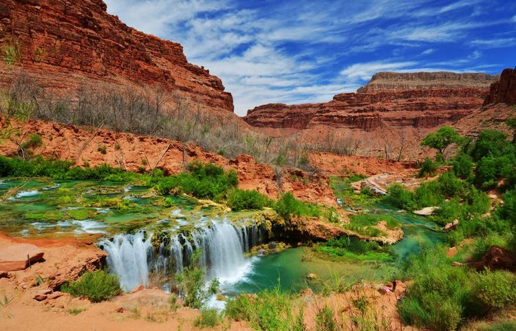la réserve indienne de Havasupai, au cœur parc national du Grand Canyon.