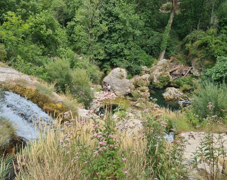 Cascade et rivière de la Vis