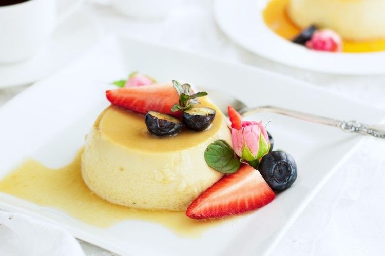 La rožata, crème caramel à la liqueur de rose