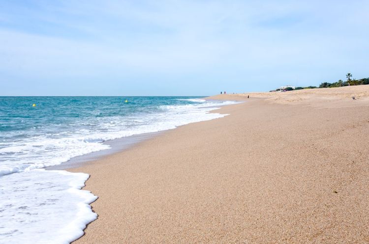 La plage de Santa Susanna en Espagne