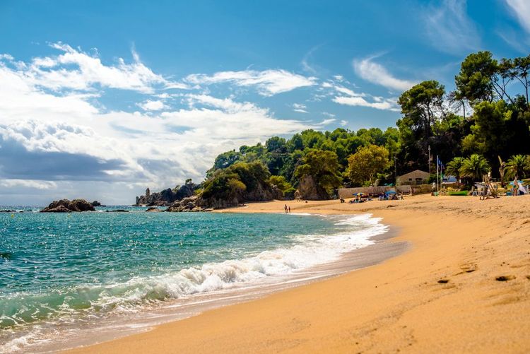 La plage de Santa Cristina, Espagne 