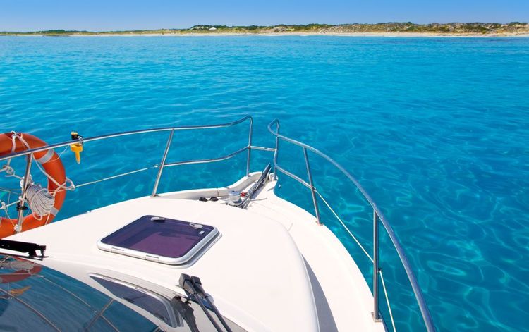 Plaisance vers la plage de Llevant à Formentera