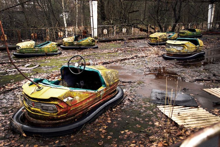 Le parc d'attractions de Pripyat, rien n'a bougé depuis la catastrophe de Tchernobyl