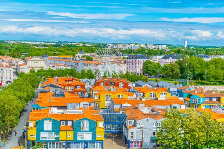 Vue aérienne du quartier du Gabut à La Rochelle