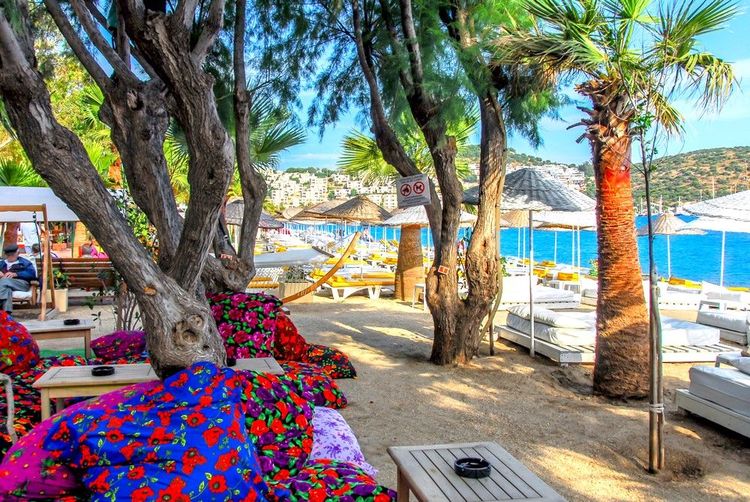 Plage d'un hotel sur la plage de Bitez