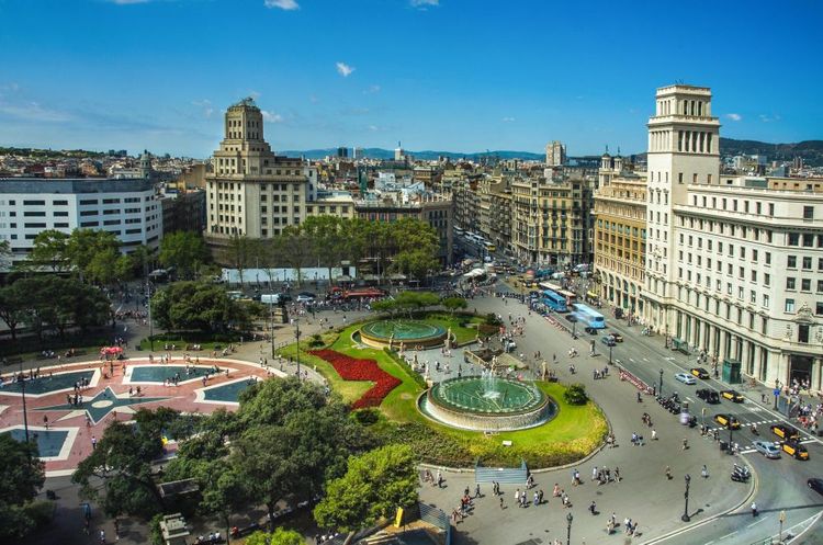 La Place de Catalogne, Espagne