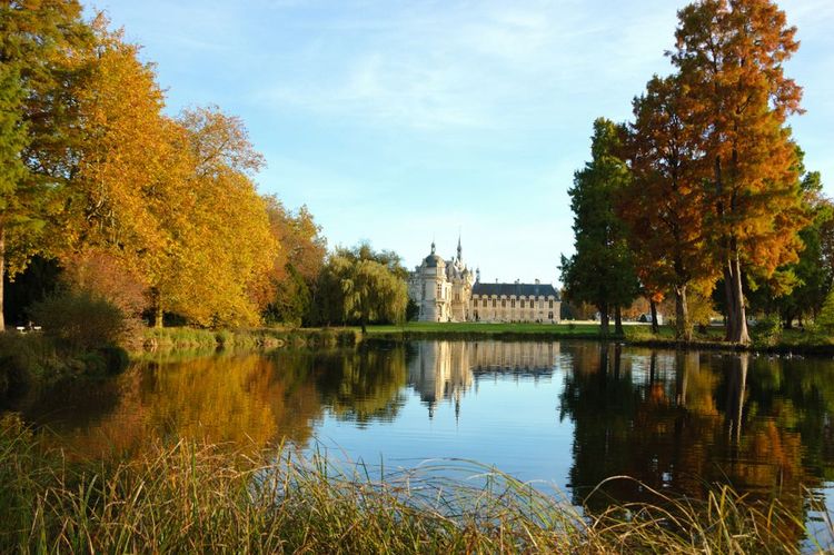 Le domaine de Chantilly, avec le château en arrière plan