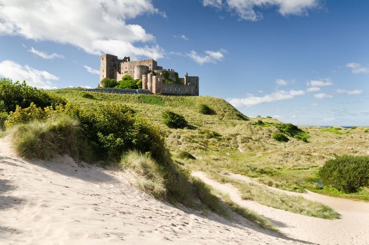 Le château de Bamburgh.