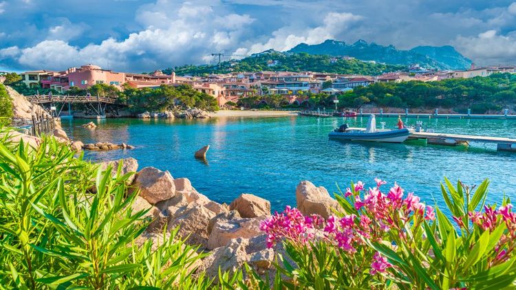 village de Porto Cervo, région d'Olbia Tempio, île de Sardaigne,