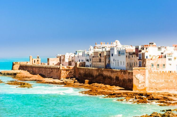 La vieille ville d'Essaouira au Maroc.