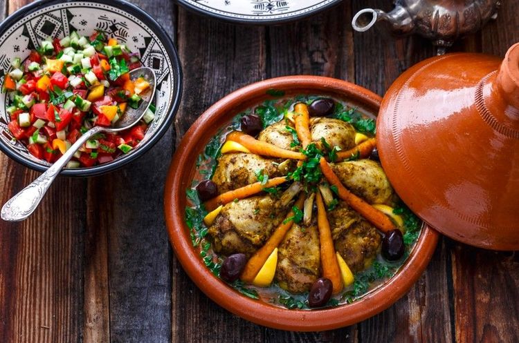 Le fameux tajine de poulet au citron
