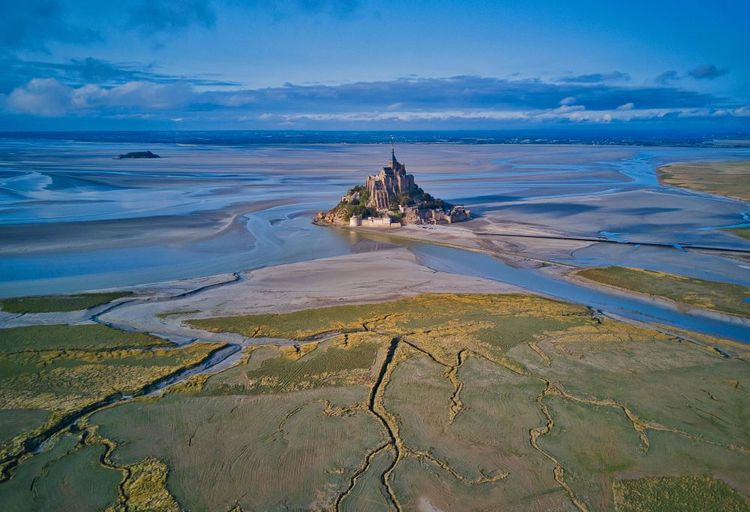 La baie du Mont Saint Michel, Normandie France