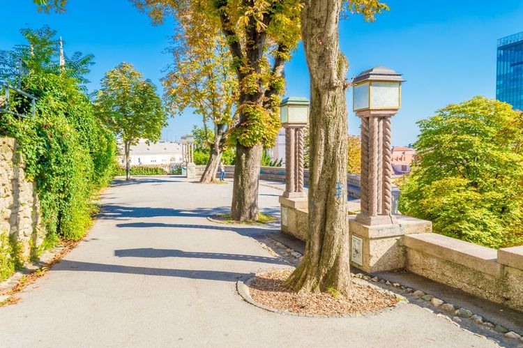 La promenade Strossmayer à Zagreb
