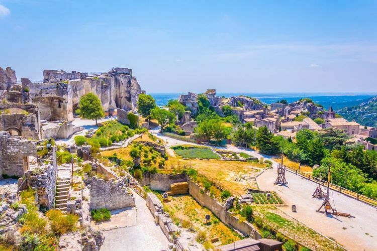 Chateau des Baux sur les hauteurs de Baux de Provence