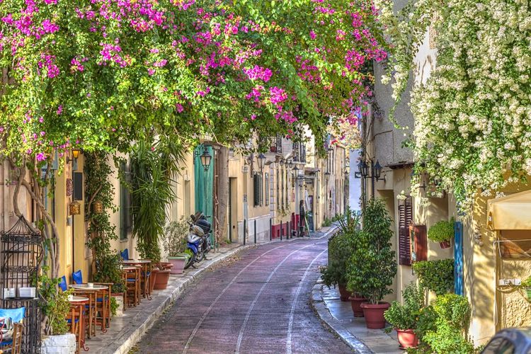 Promenade dans le quartier de Pláka d'Athènes