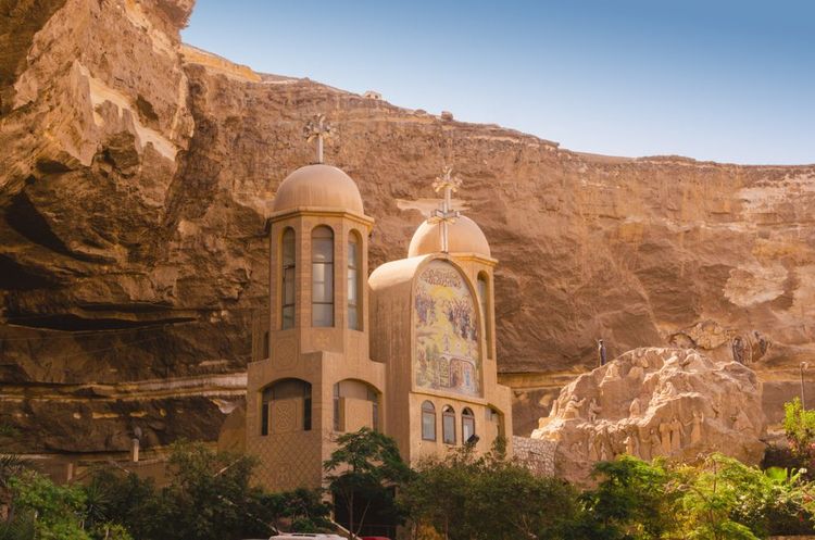 Vue extérieure Saint Samaan the Tanner Monastery, au Caire