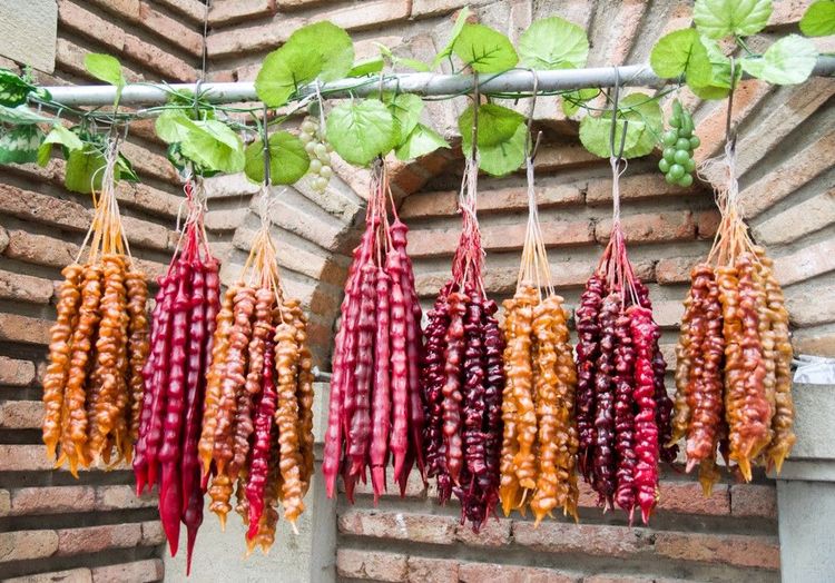 Le Churchkhela est l'une des grandes spécialités gourmandes d'Erevan